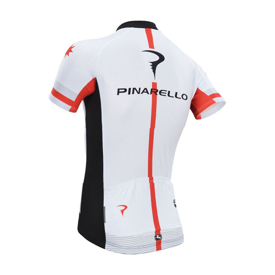 2014 Maillot Pinarello Tirantes Mangas Cortas Negro Y Blanco